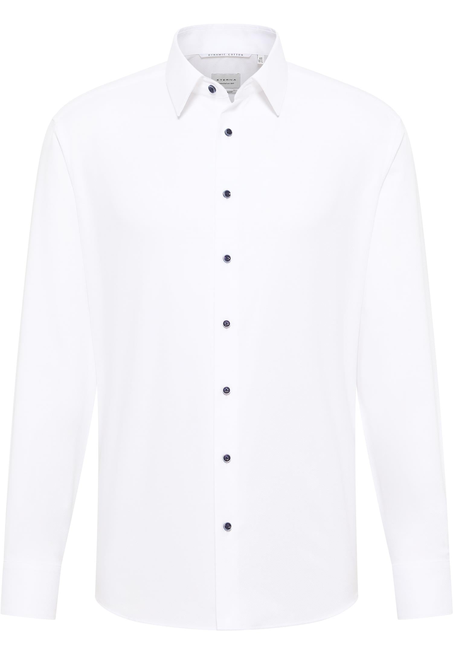 Basic Modern fit Shirt l/s X171 White