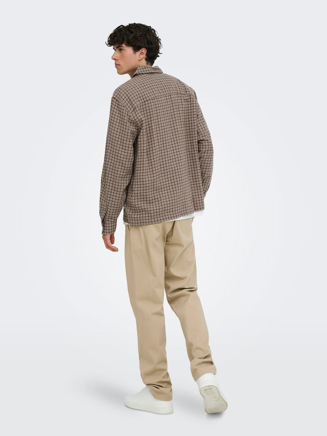 Onshale Flannel Check Shirt Rlx Fit Noos Travertine