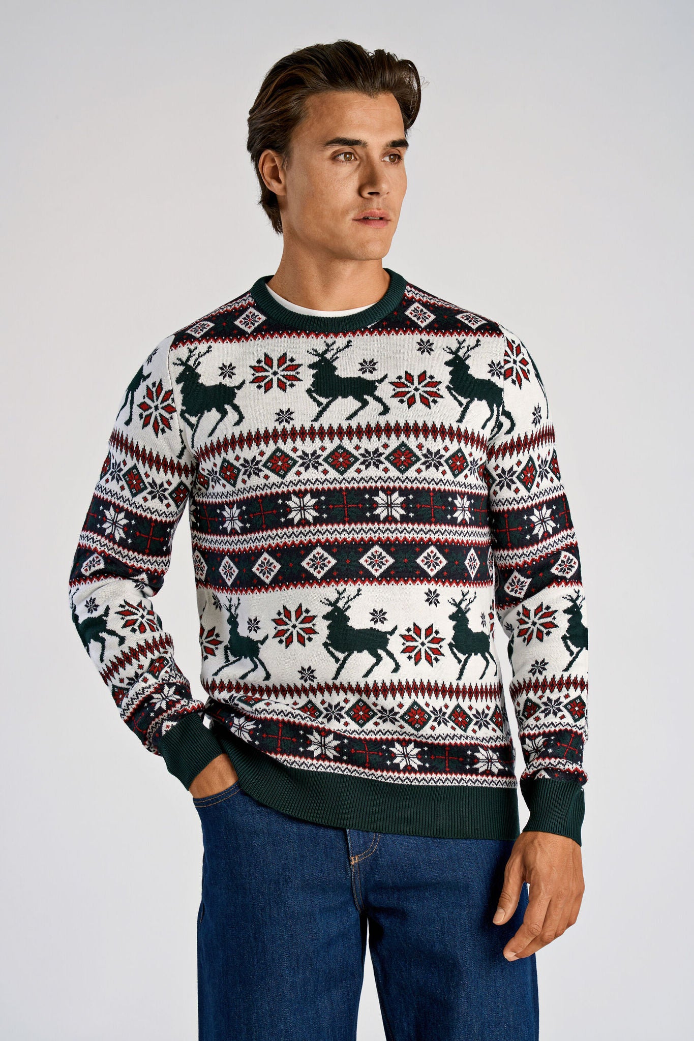 Christmas Knit White