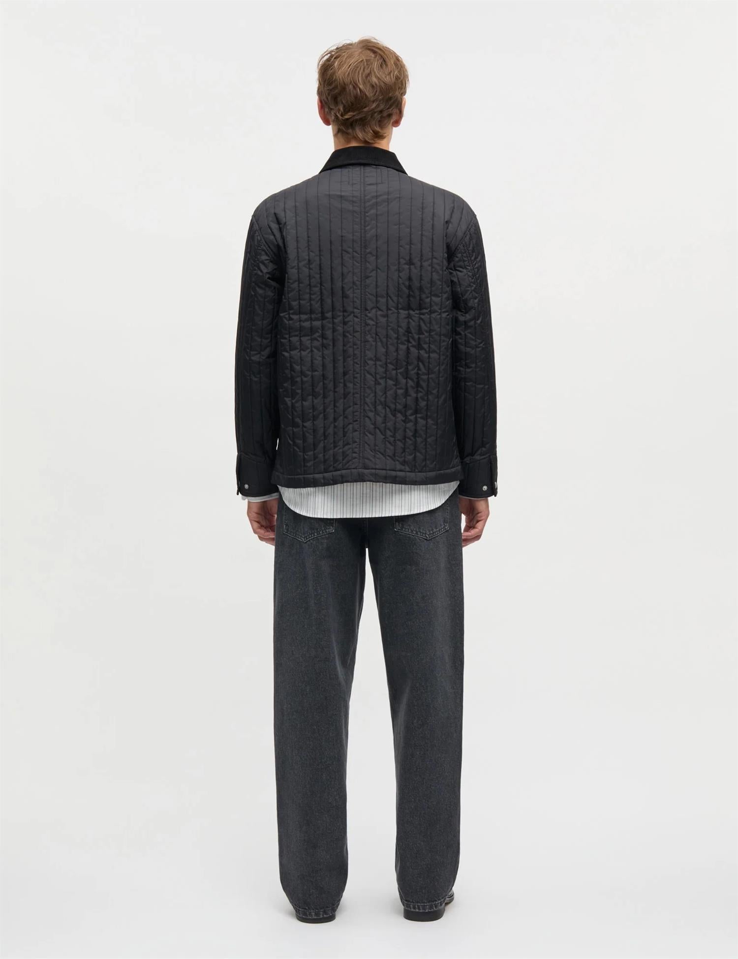 Quilt Chore Jacket Black