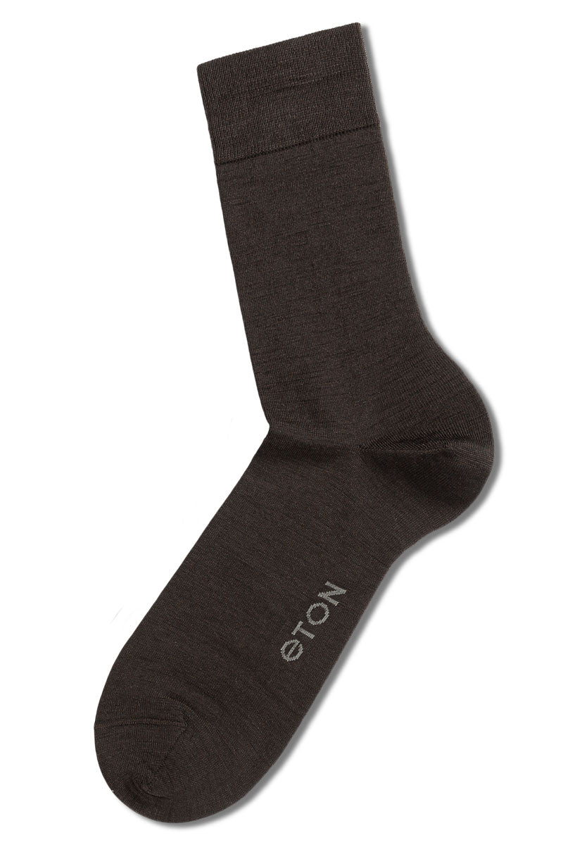 Eton Fine Wool Plain Dark Brown