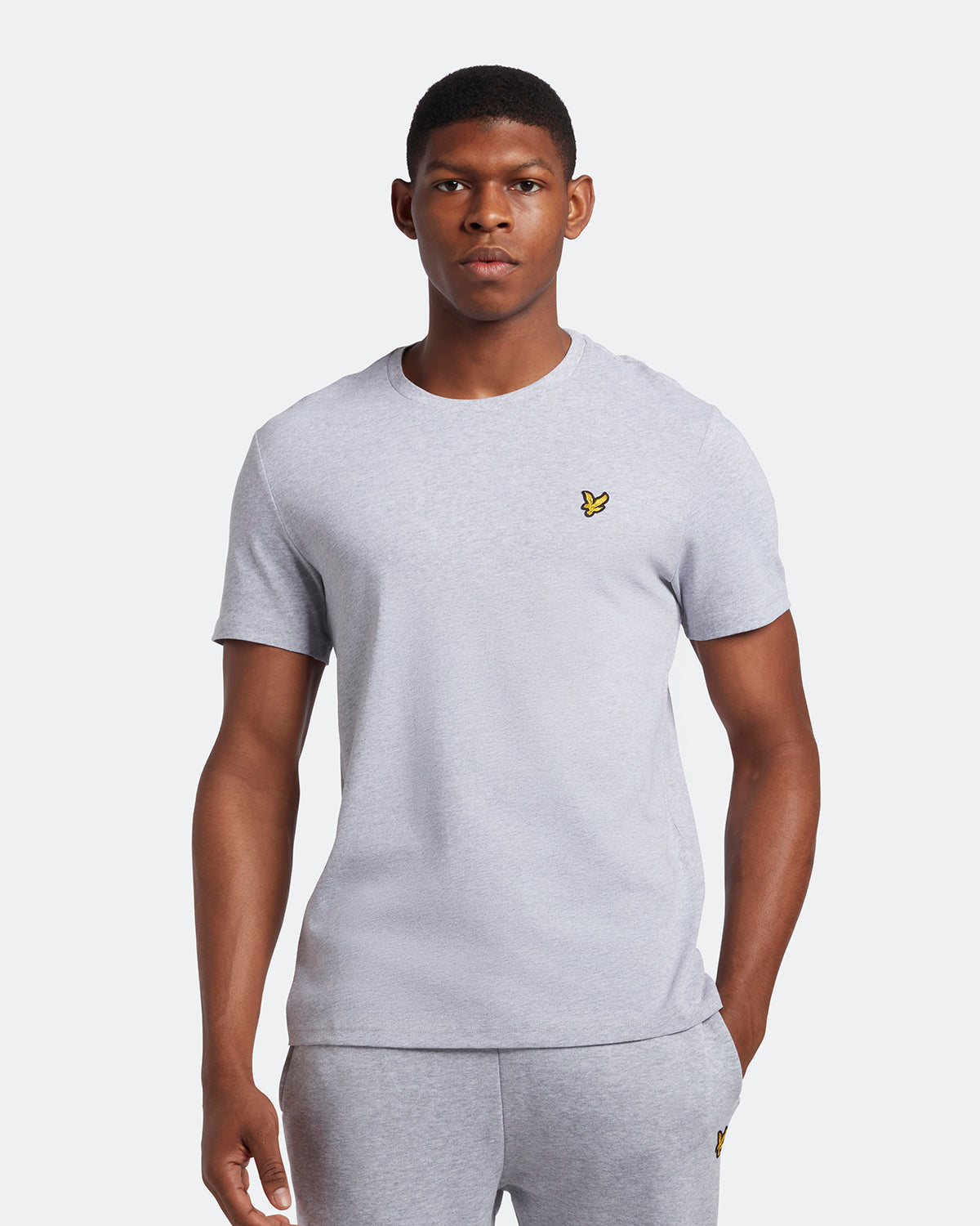 Plain T-Shirt Light Grey Mel