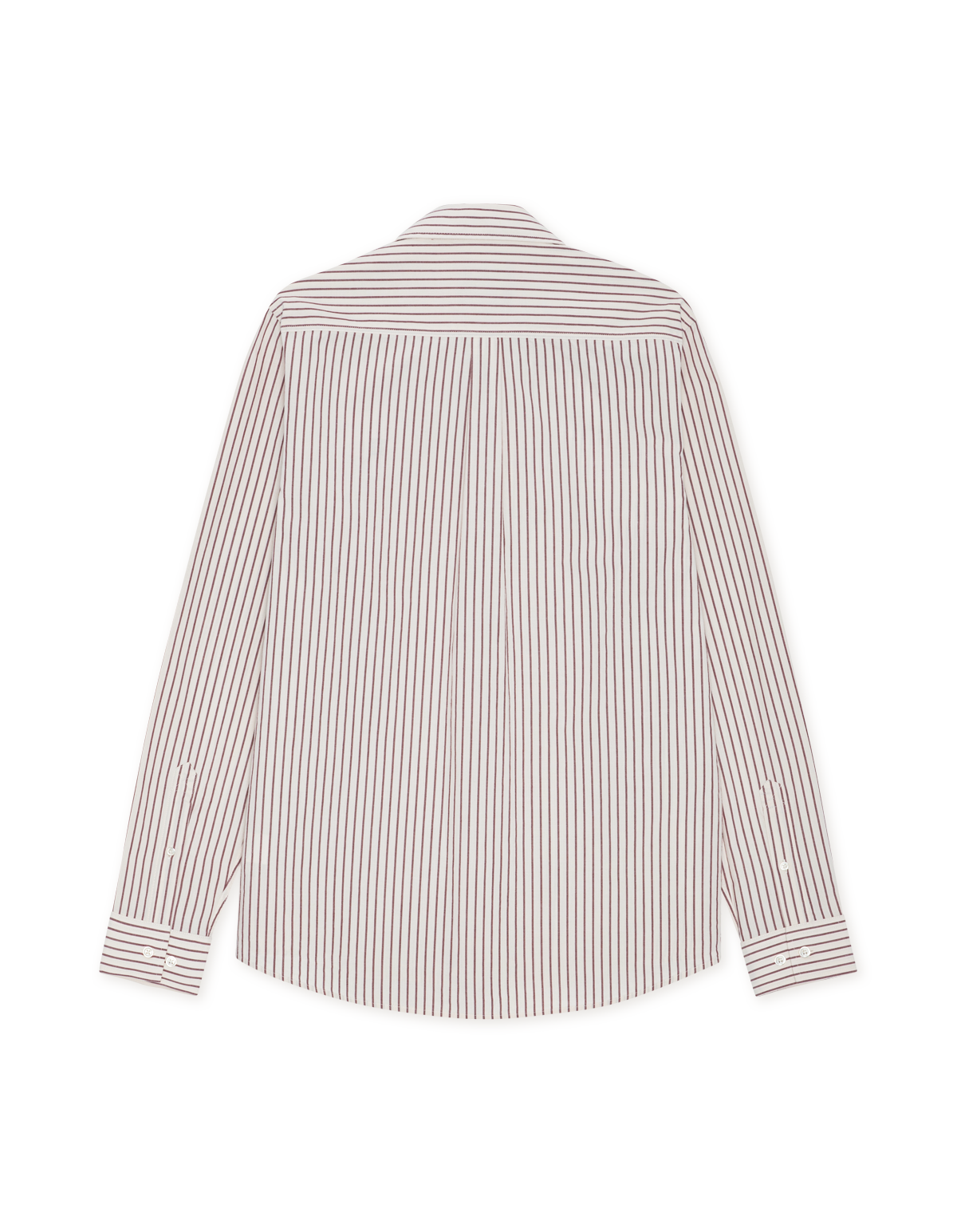 Light Oxford Striped Shirt Burgunder