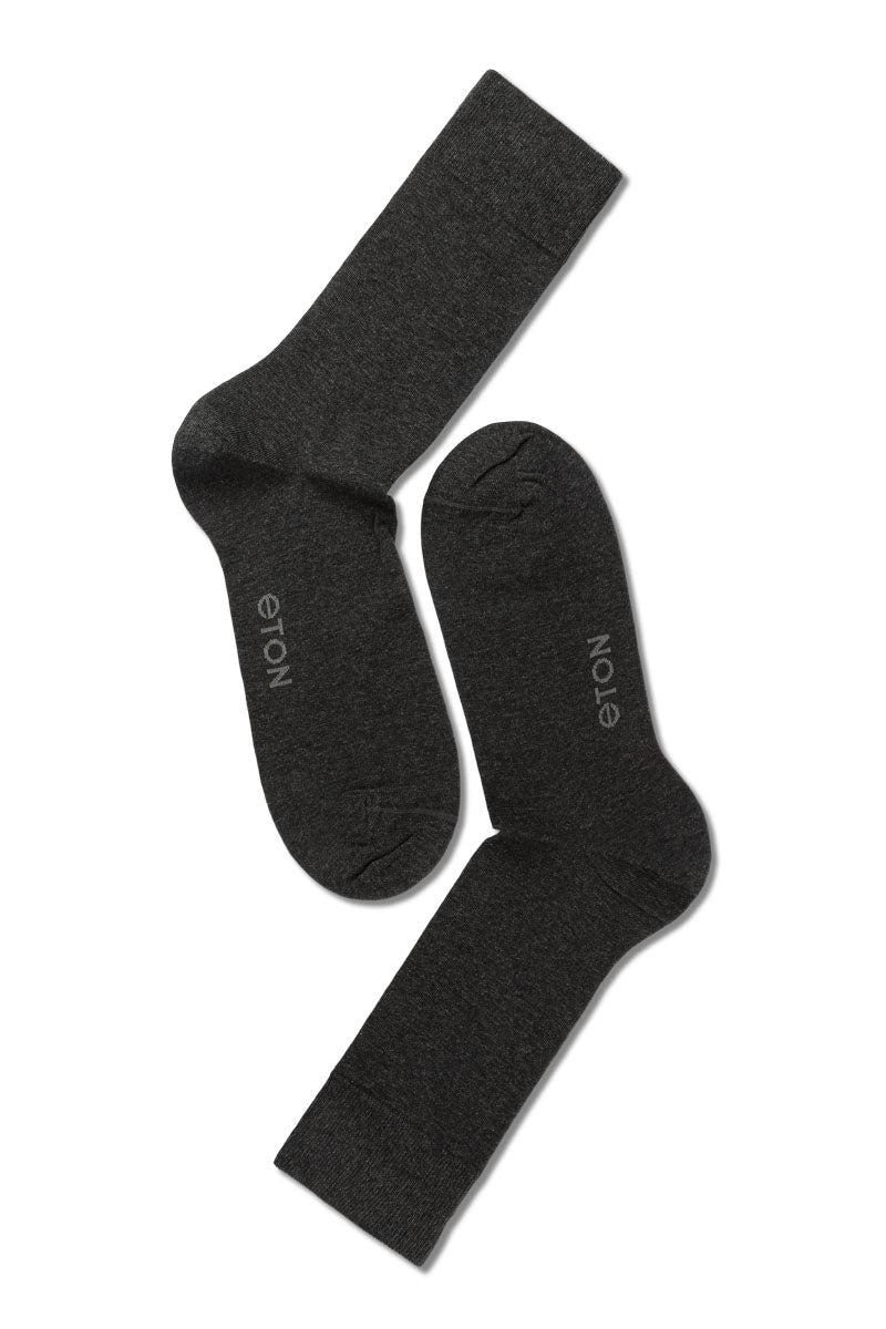 Eton Cotton/Cashmere blend Dark Grey