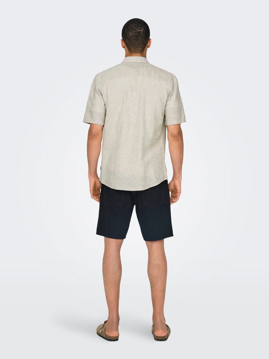 Onscaiden Life Ss Solid Linen Blend Noos Chinchilla