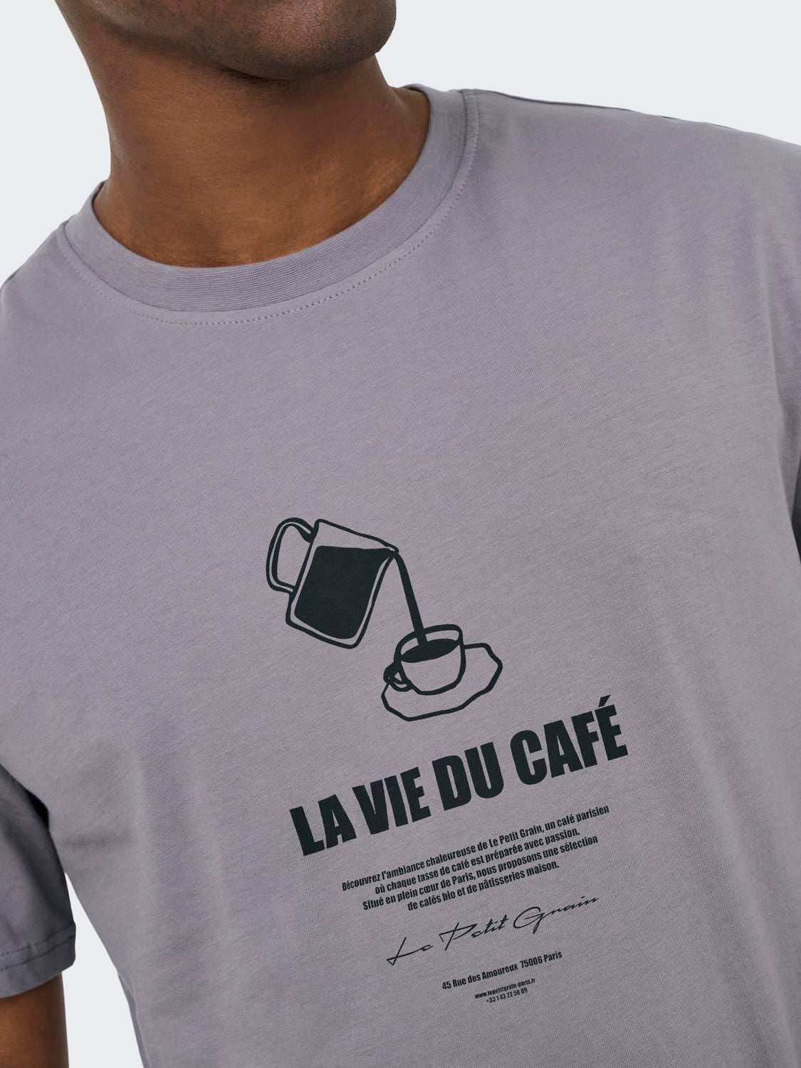Onsmass Parisien Reg Ss Tee Vd Shark Cafe