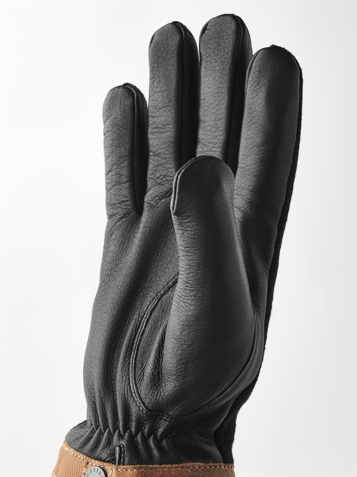 Deerskin wool Tricot Black/Chocolate