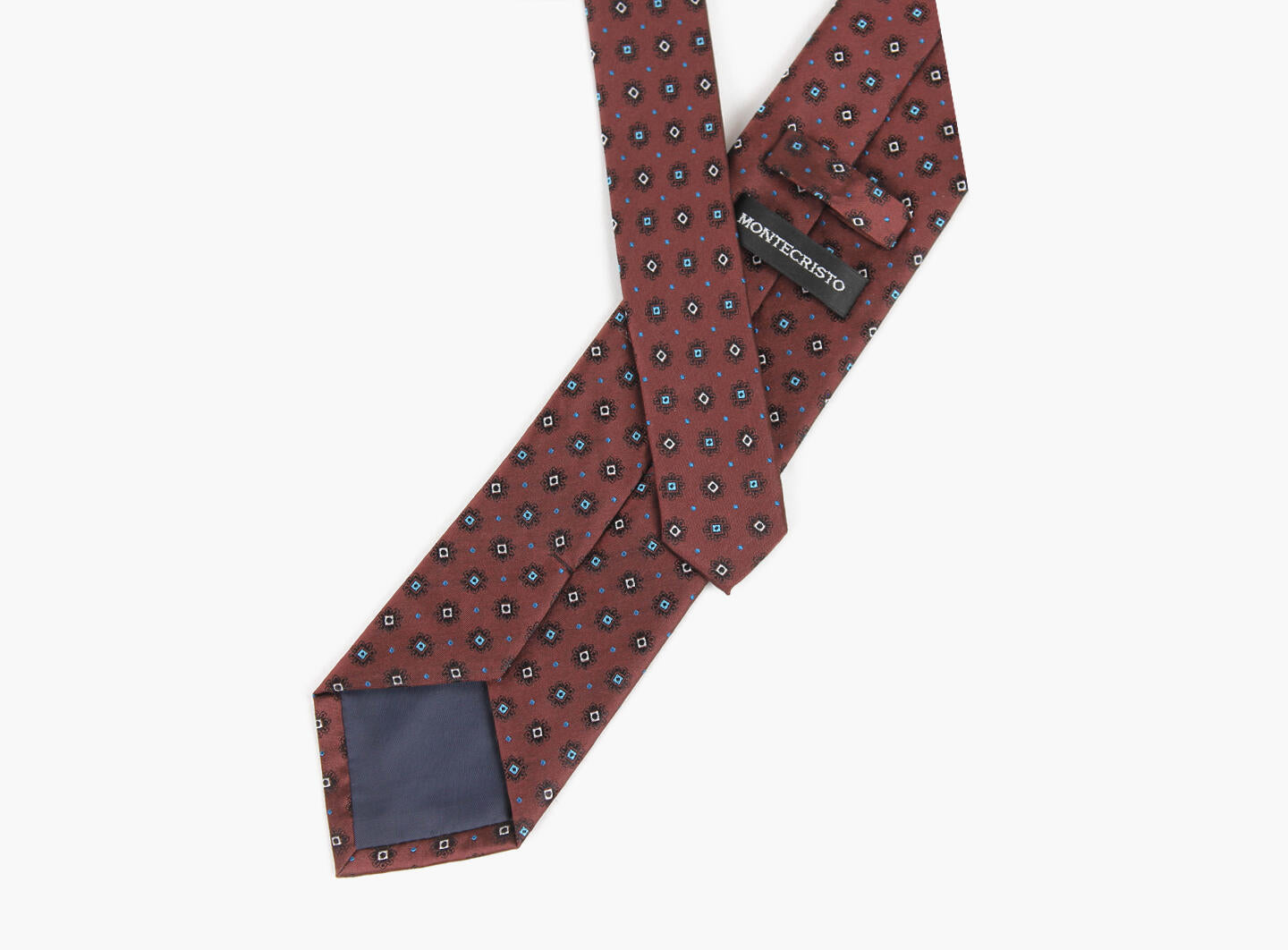 Montecrist Woven tie 7,6 cm Burgundy