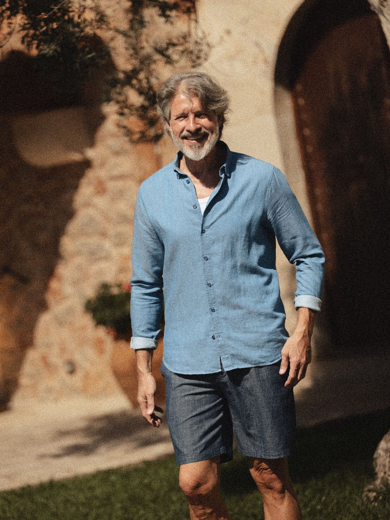 Mmgmarco Chambray Shirt Marine Blue