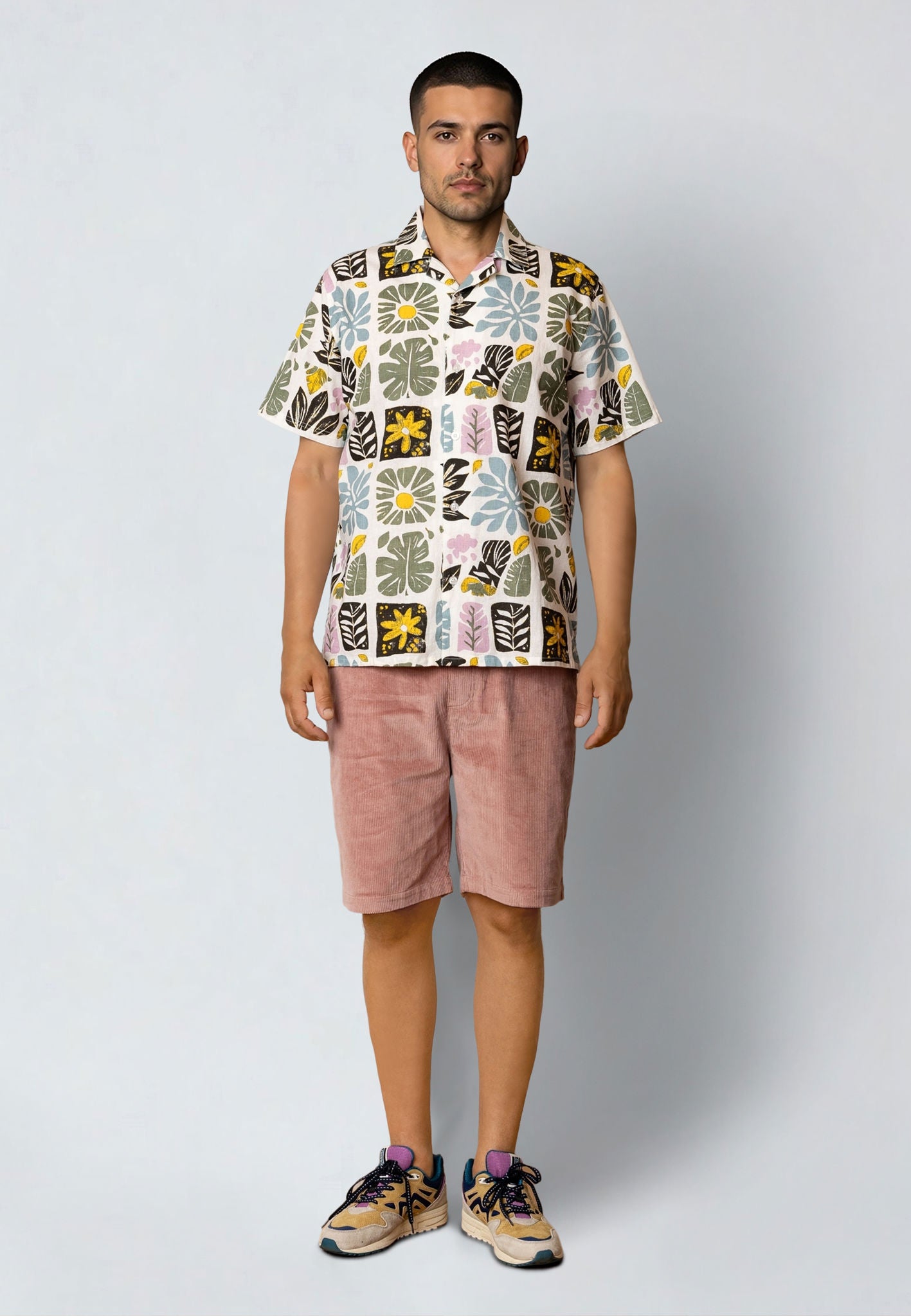 Fox Corduroy Shorts Violet Ice