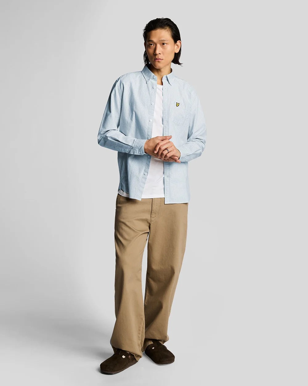 Stripe Oxford shirt Light Blue/White