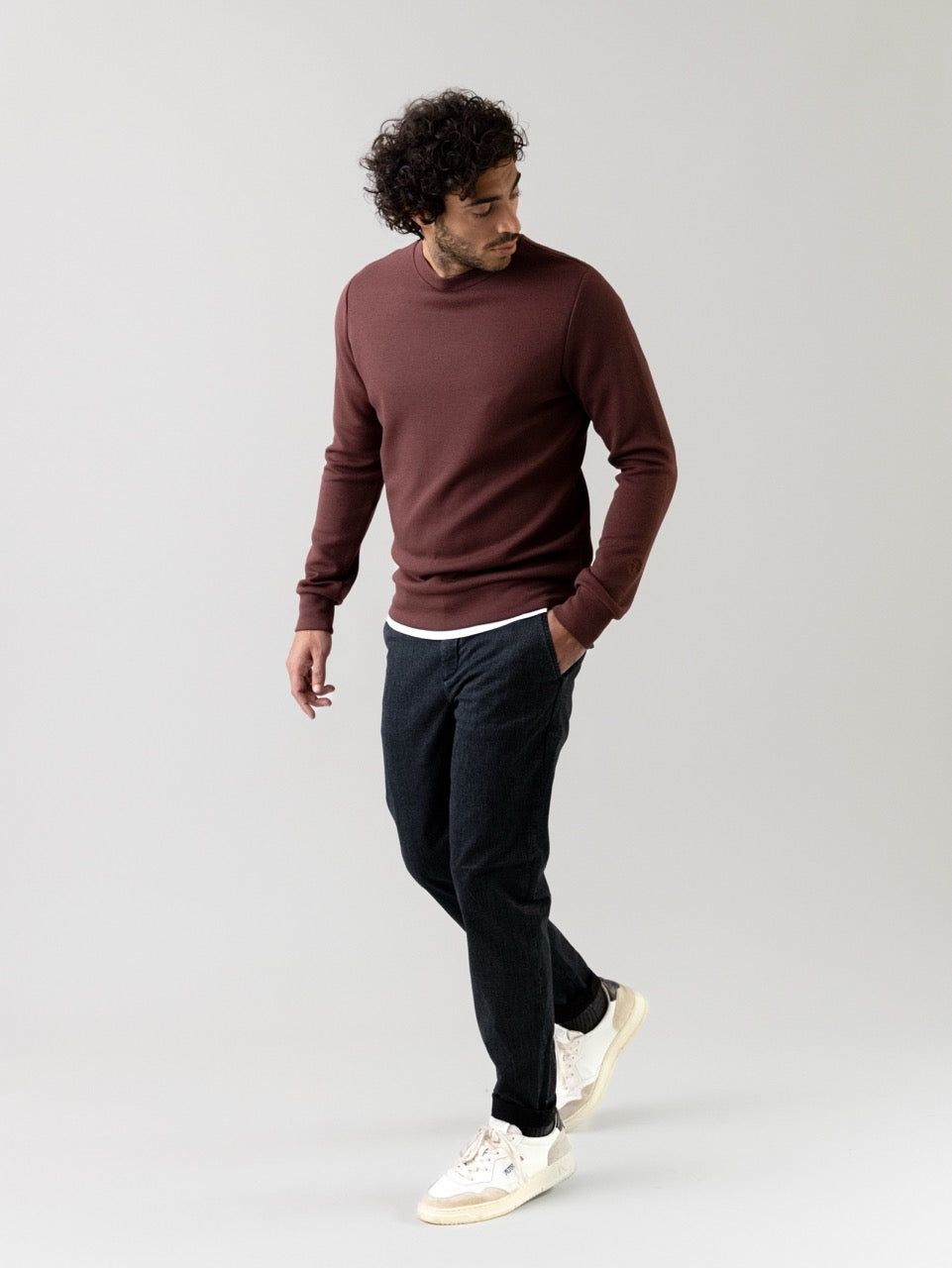 MMGAbel Crew Neck Sweat Bitter Chocolate