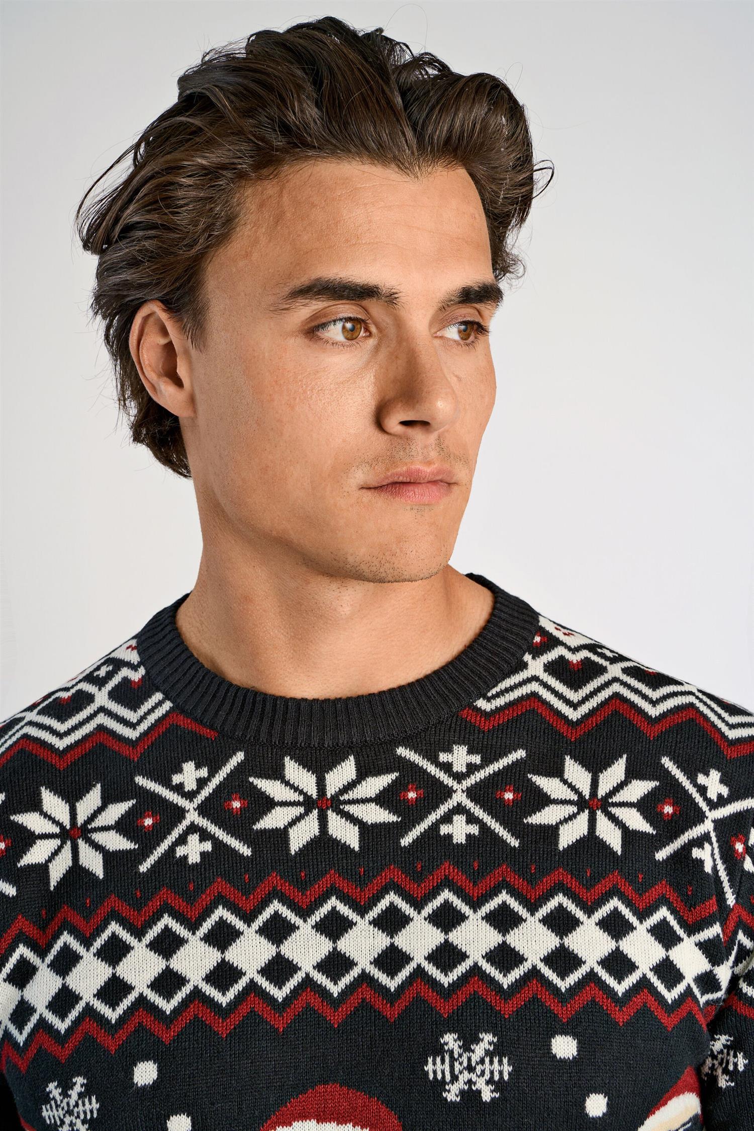 Santa sweater Black