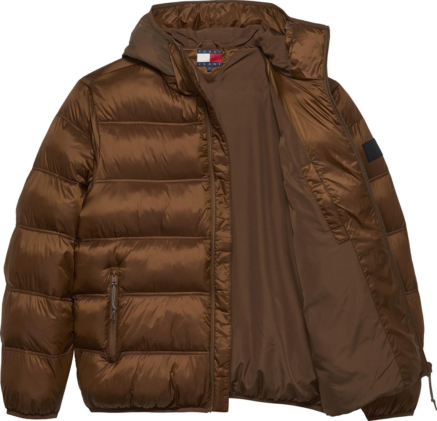 Tjm Hooded Logo Puffer Ext Pecan Nut
