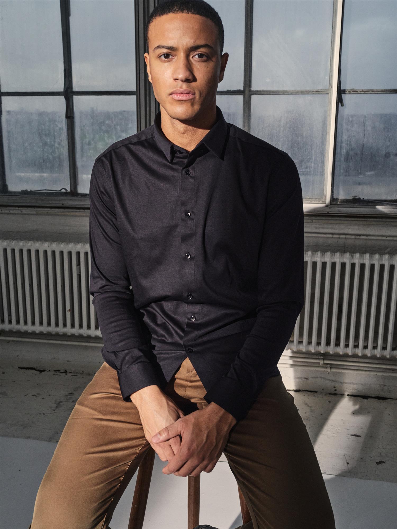 Marco Crunch Jersery shirt Black