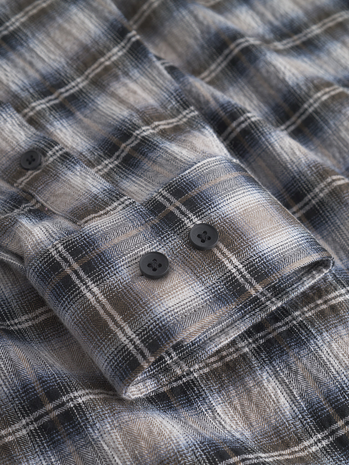 Sven Reg Crepe Ls Blue Check