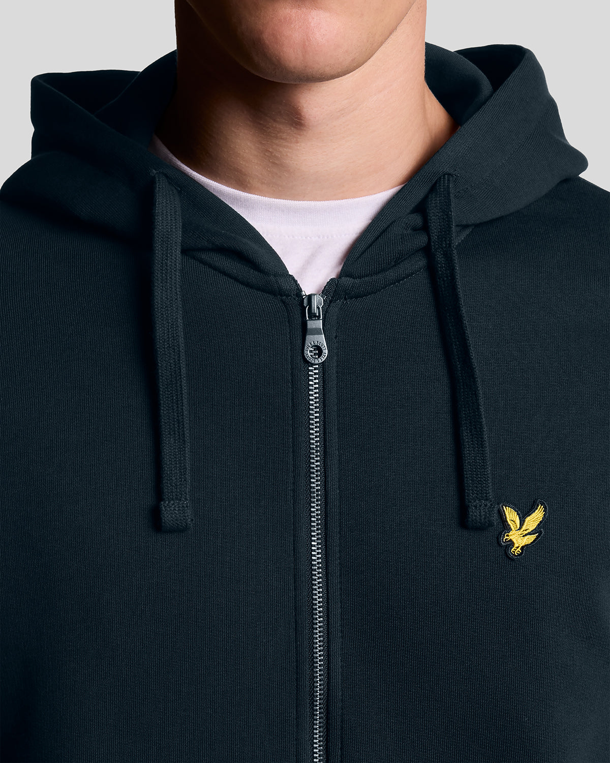 Zip Through Hoodie Dark Navy