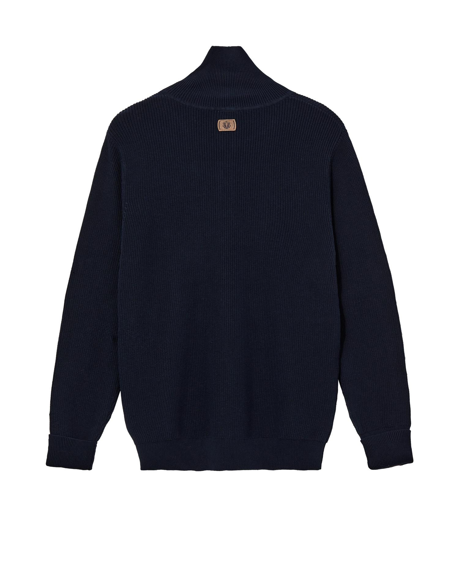 MMGPorter Quarter-zip knit Navy