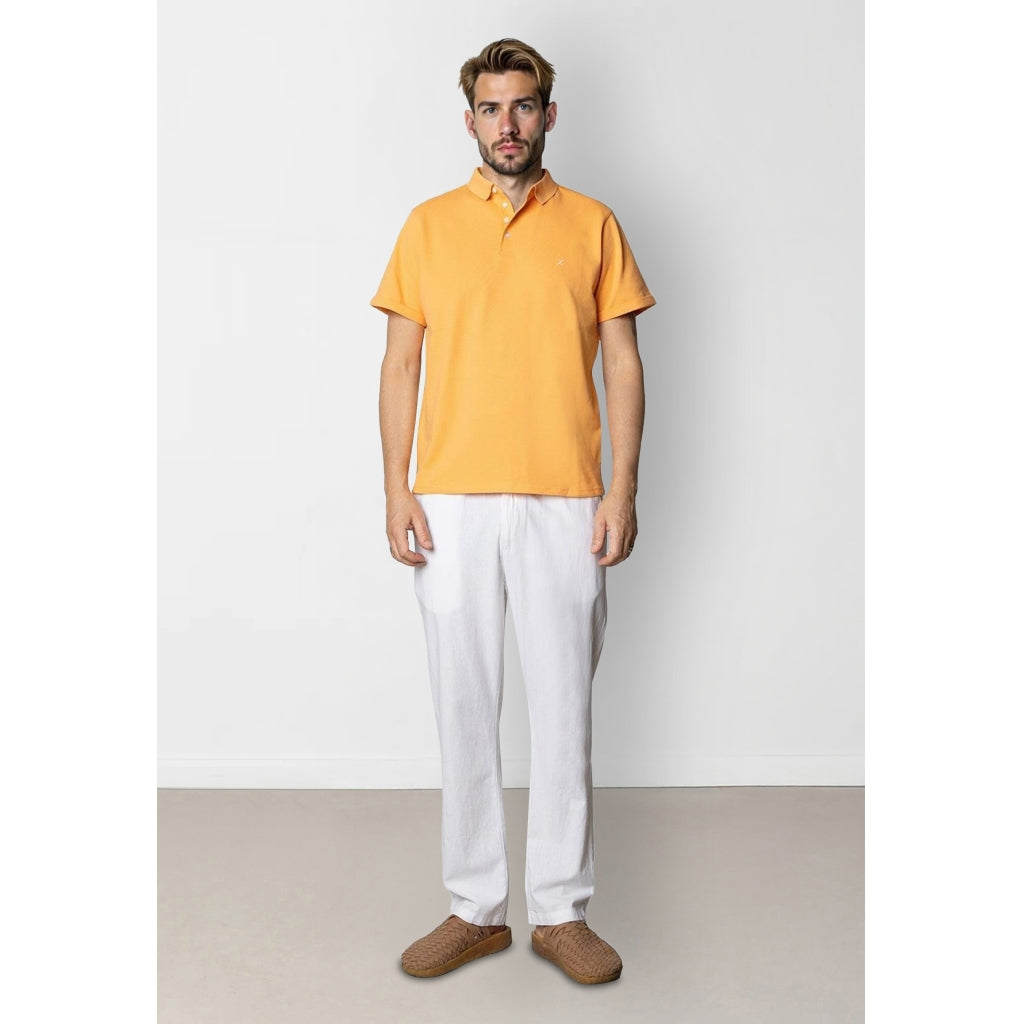 Silkeborg Stretch Polo Mock Orange