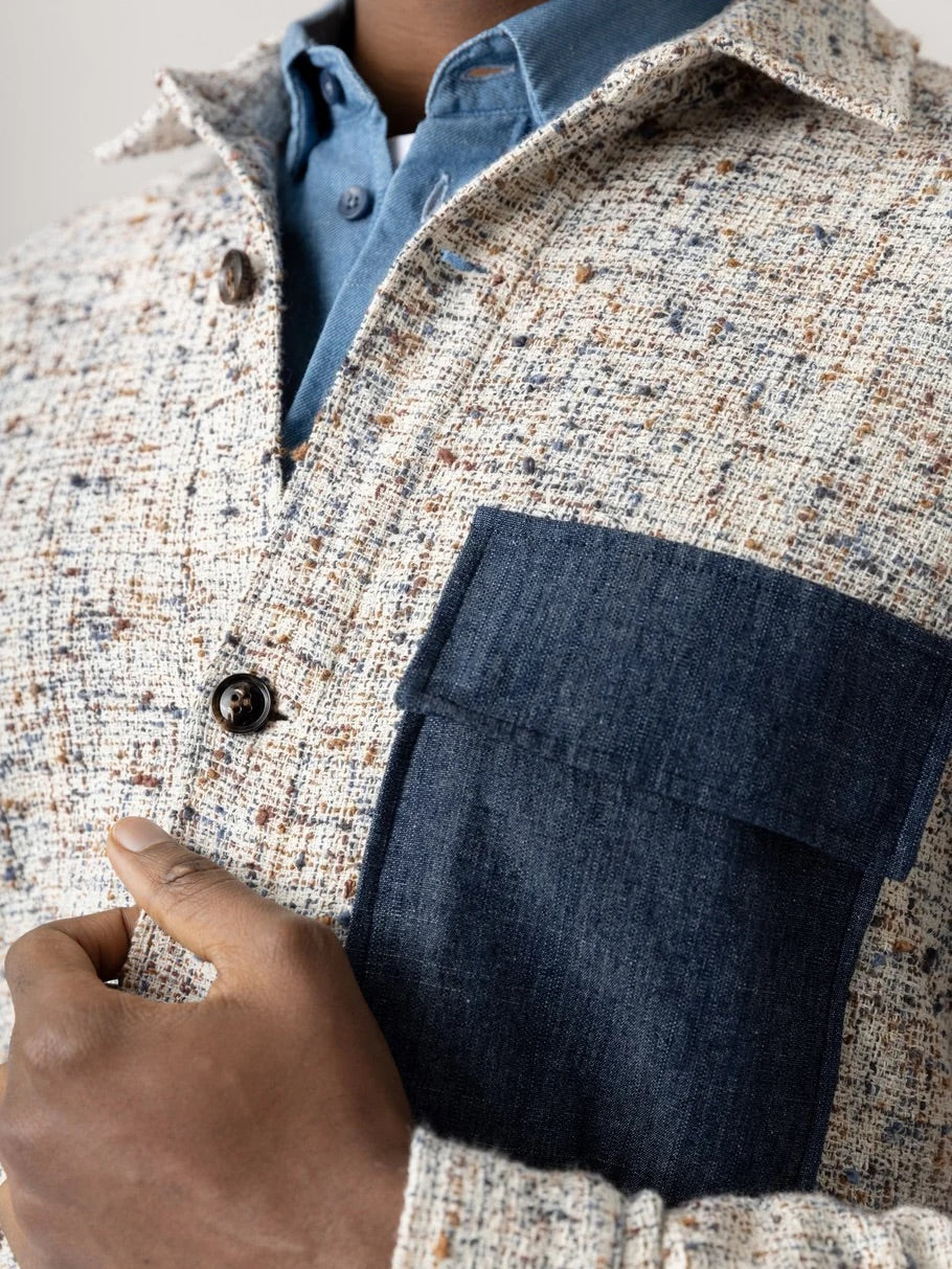 Mmgwilson Nep Overshirt Ecru