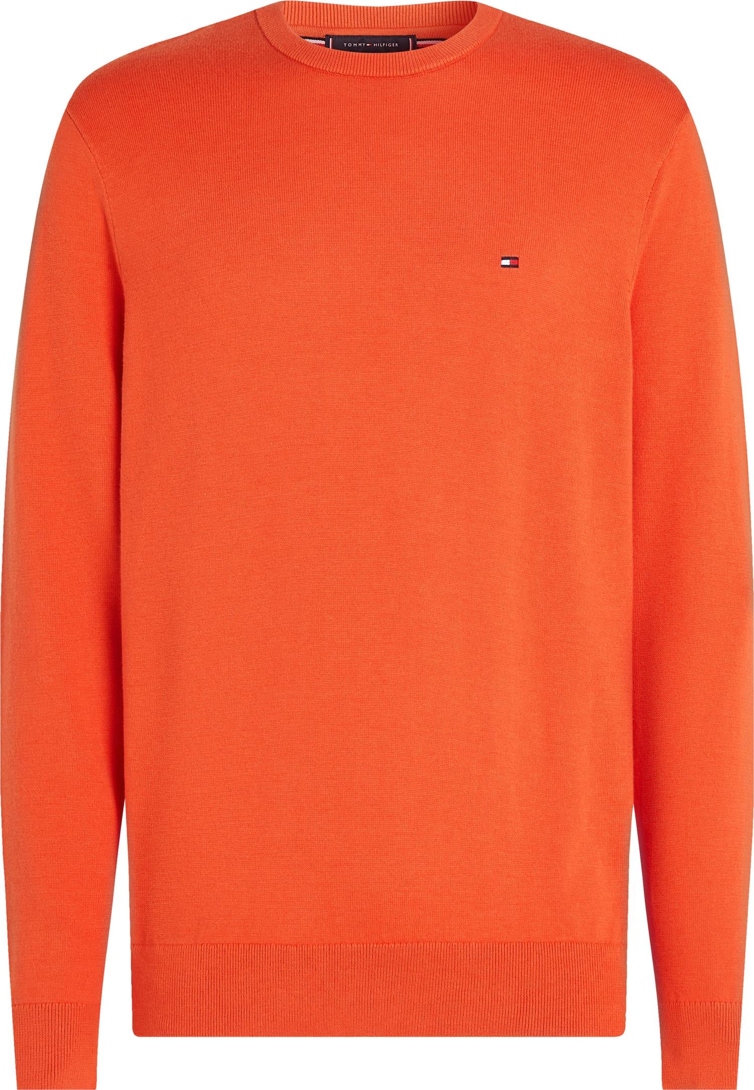 ESSENTIAL SSNL COTTON CREW NECK Brilliant Orange