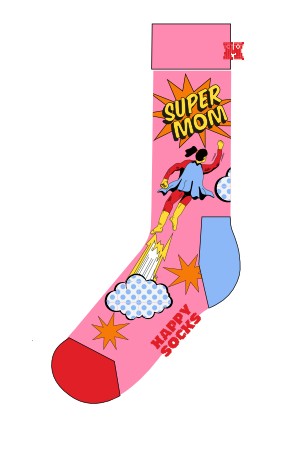 Flying Super Mom Sock