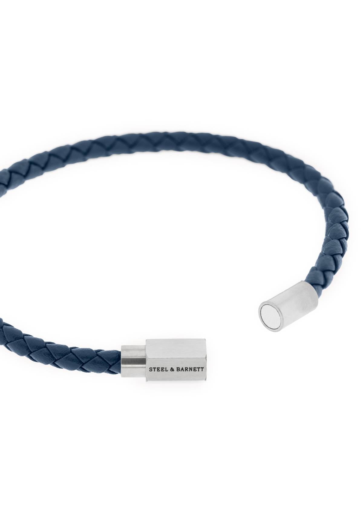 Leather Bracelet Luke Landon Jeans Blue