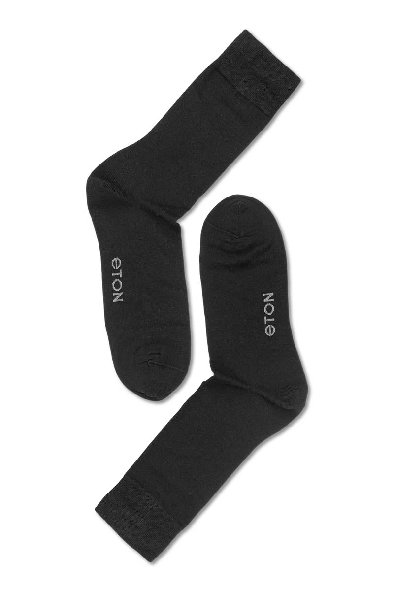 Eton Cotton/cashmere Blend Black