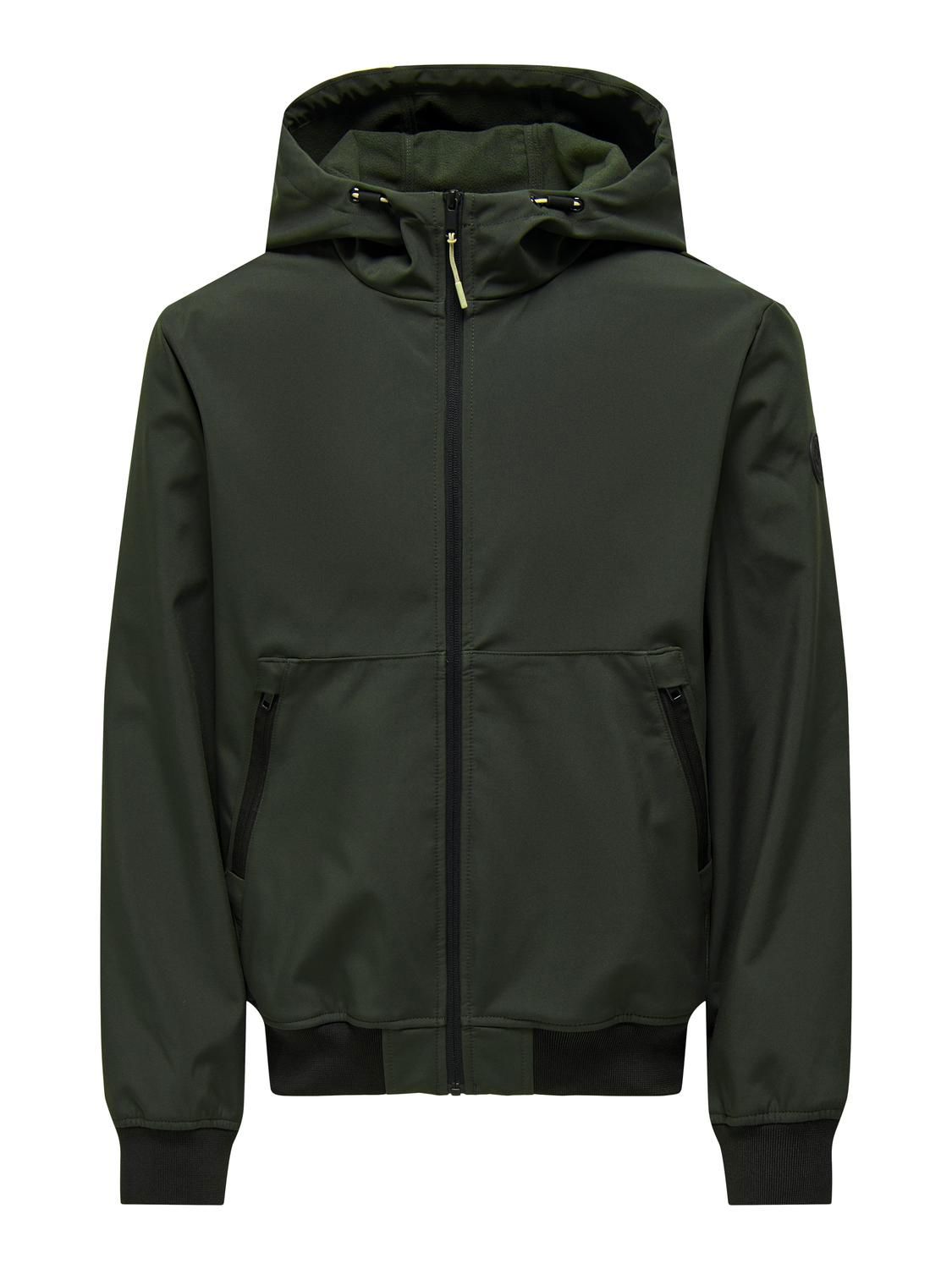 Onsbowie Softshell Bomber Noos Peat