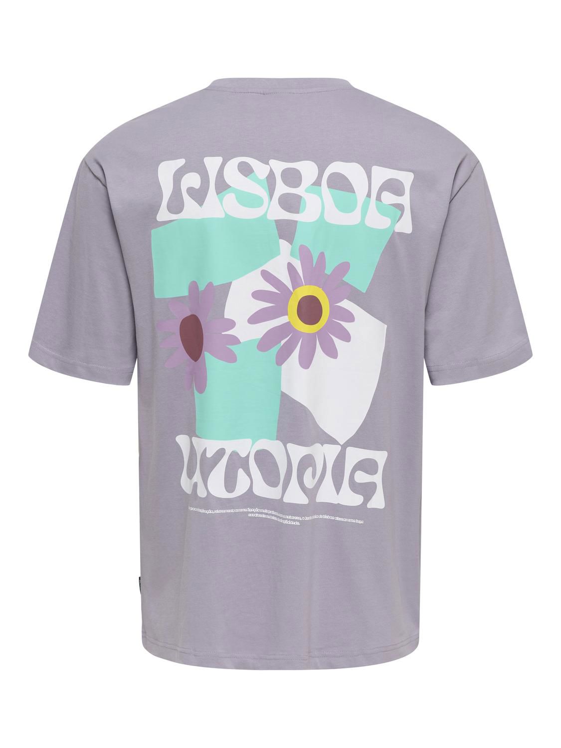 Onsfrank Rlx Ss Tee Noos Lavender Gray Lisboa