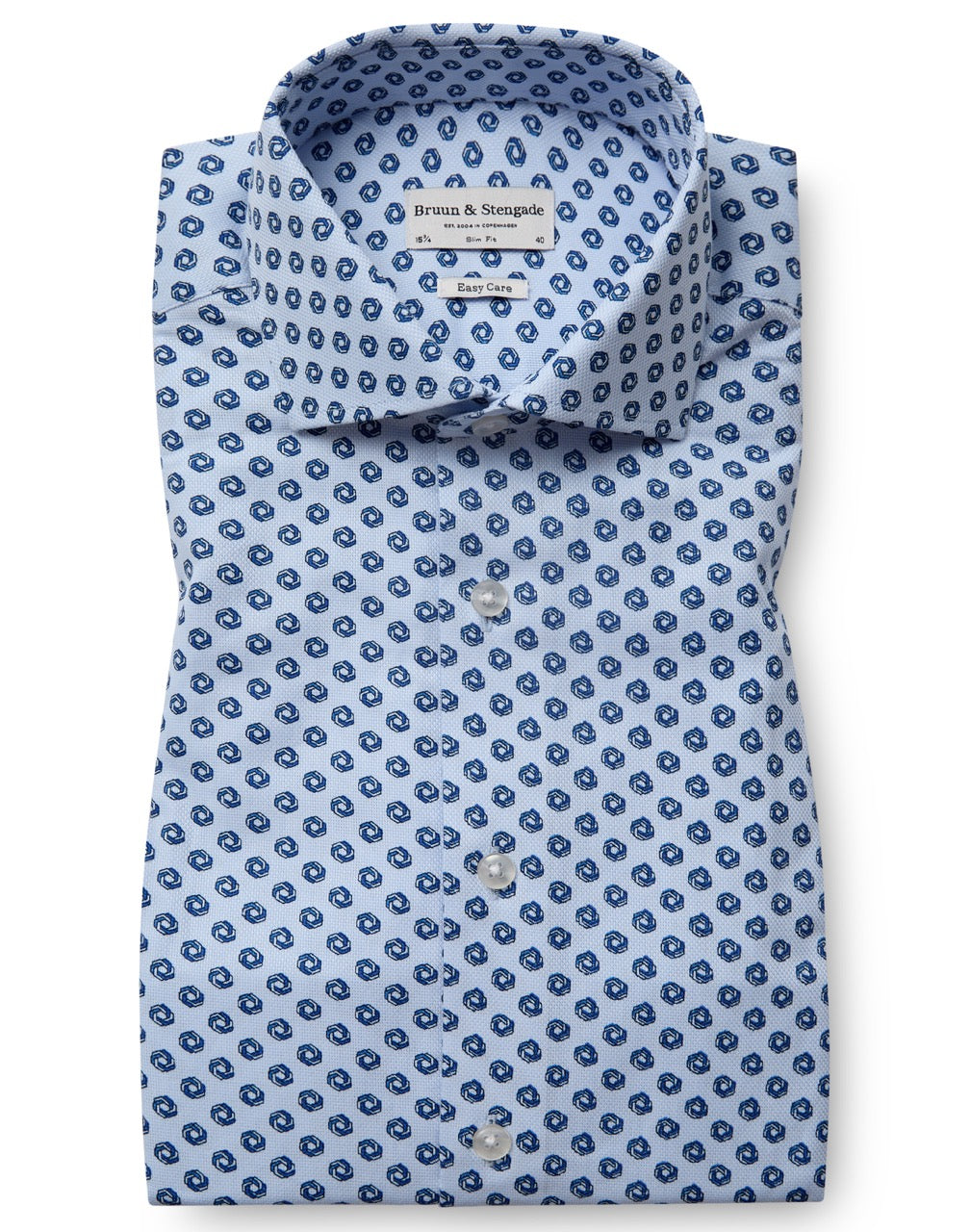 BS Sanders Slim Fit Shirt Light Blue