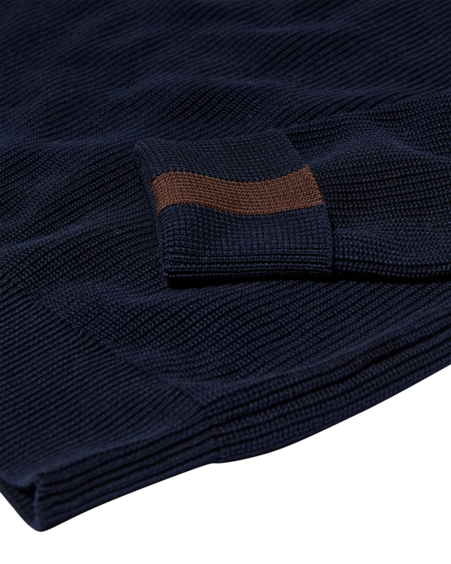 MMGPorter Quarter-zip knit Navy