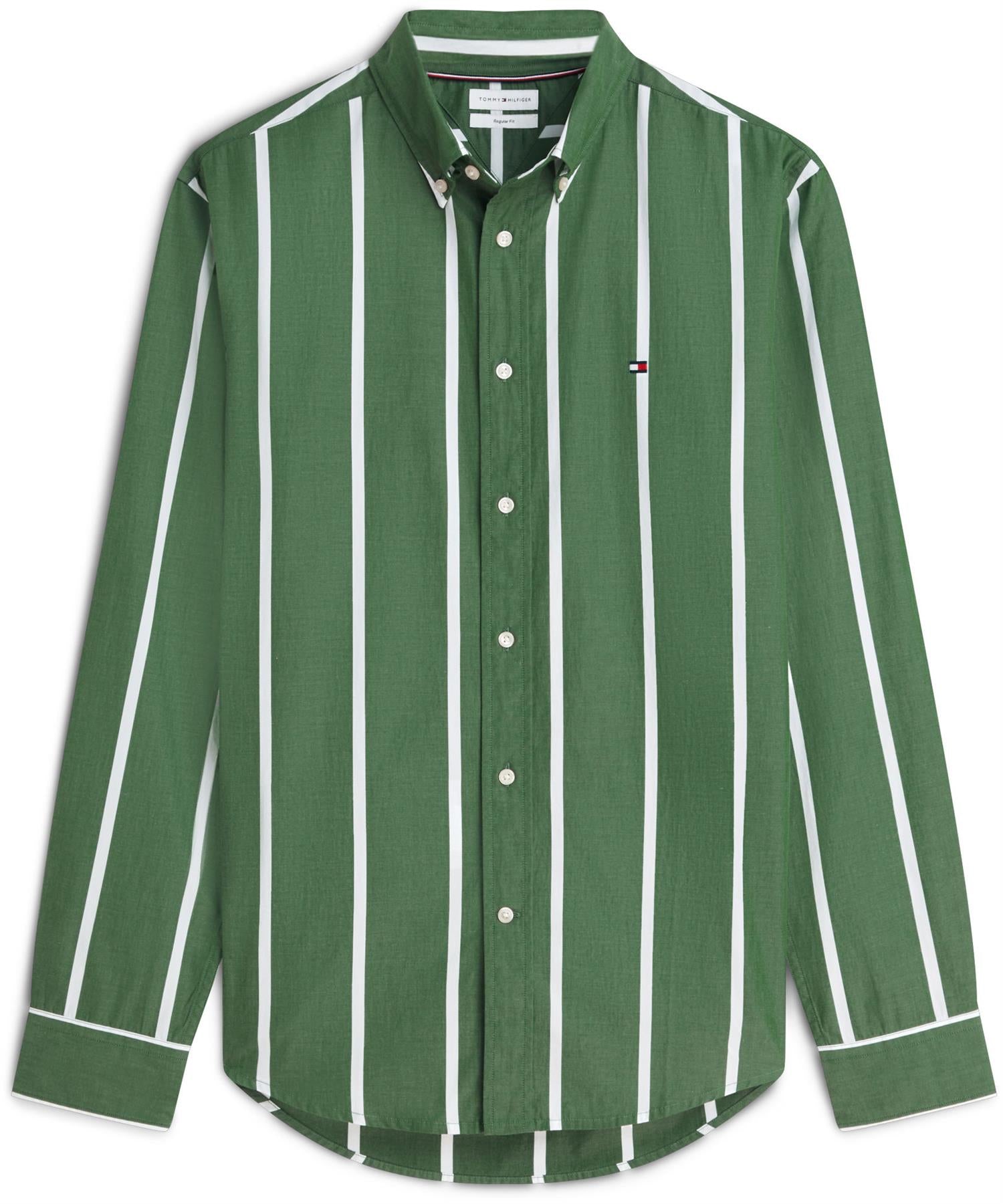 Spaced Stripe Poplin Rf Shirt