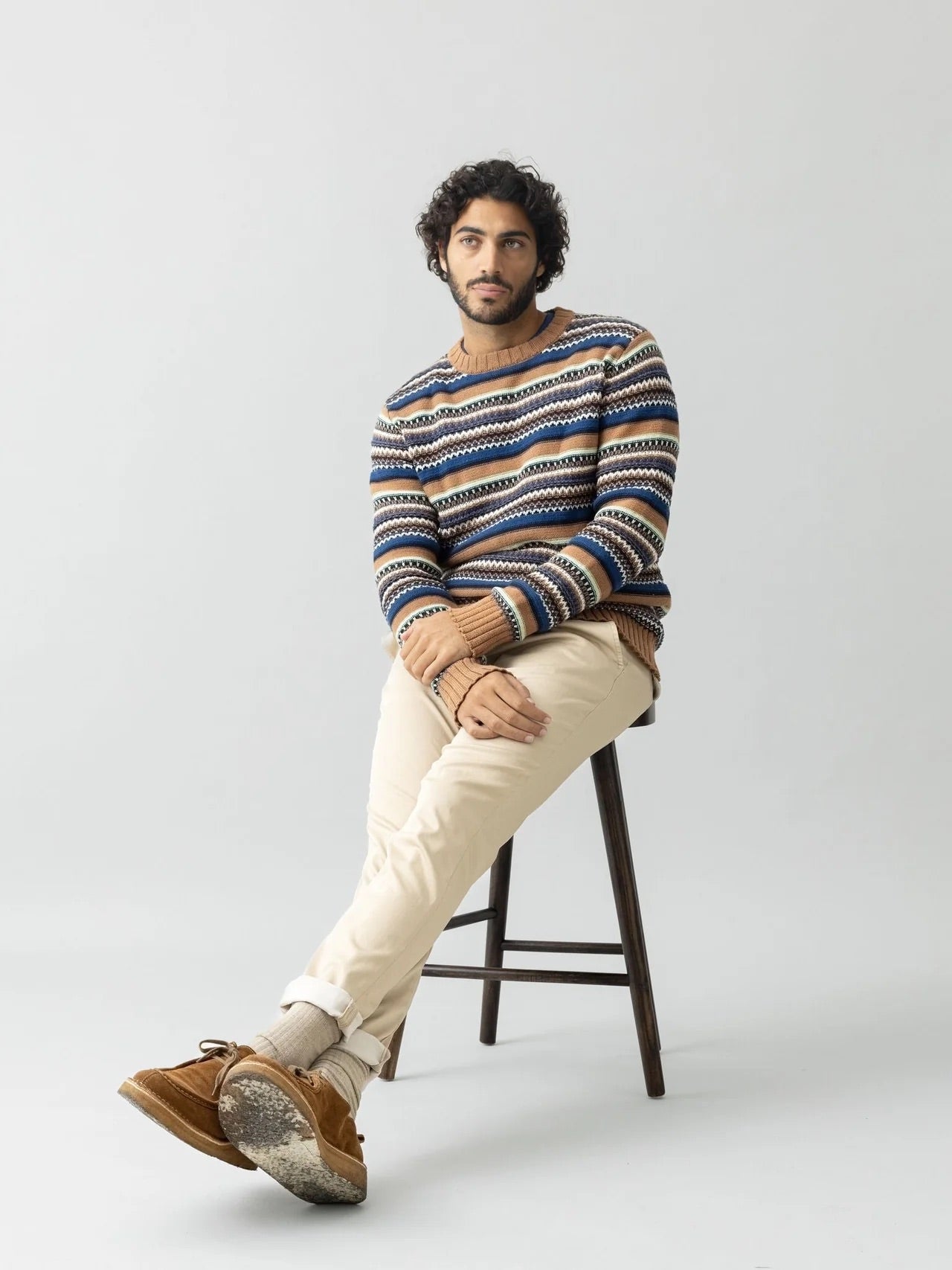 MMGAldo Jacquard Pullover Toasted Coconut