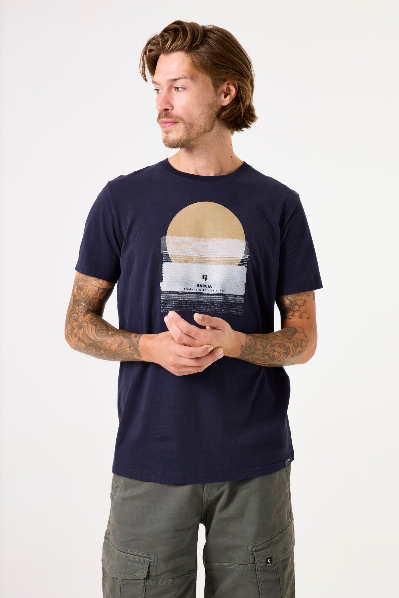 D51001_men`s T-shirt ss Deep Ink