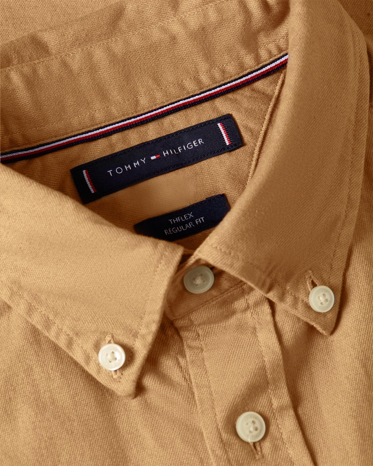 FLEX FLANNEL SOLID RF SHIRT Coastal Taupe