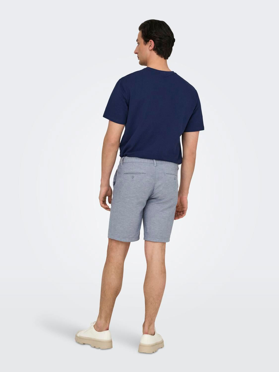 Onsmark 0011 Cotton Linen Shorts Noos Flint Stone