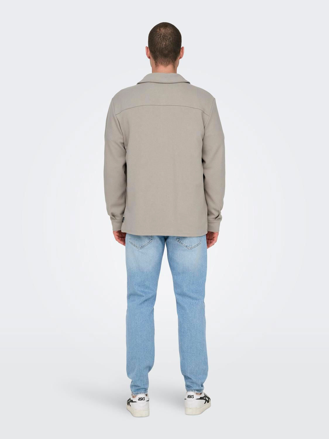Onsnewkodyl Overshirt Sweat Noos Vintage Khaki Melange