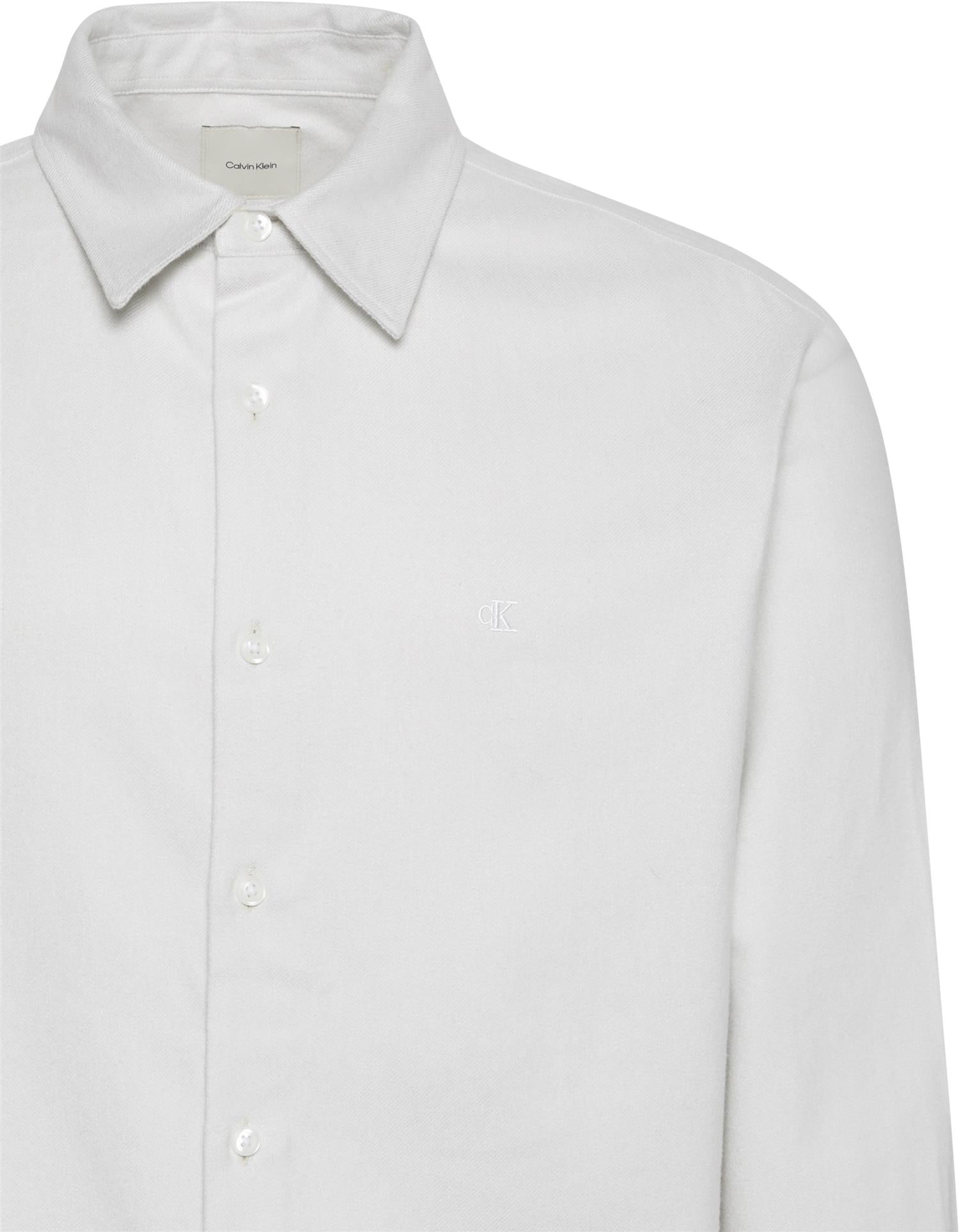 Ls Melange Flannel Easy Shirt Harbor Mist