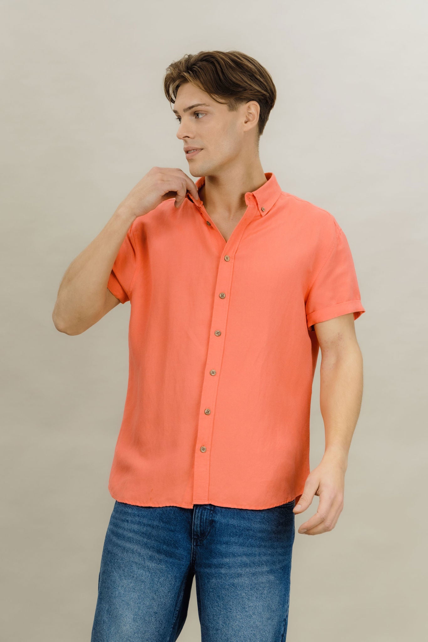 Stephan Ss Shirt Washed Red