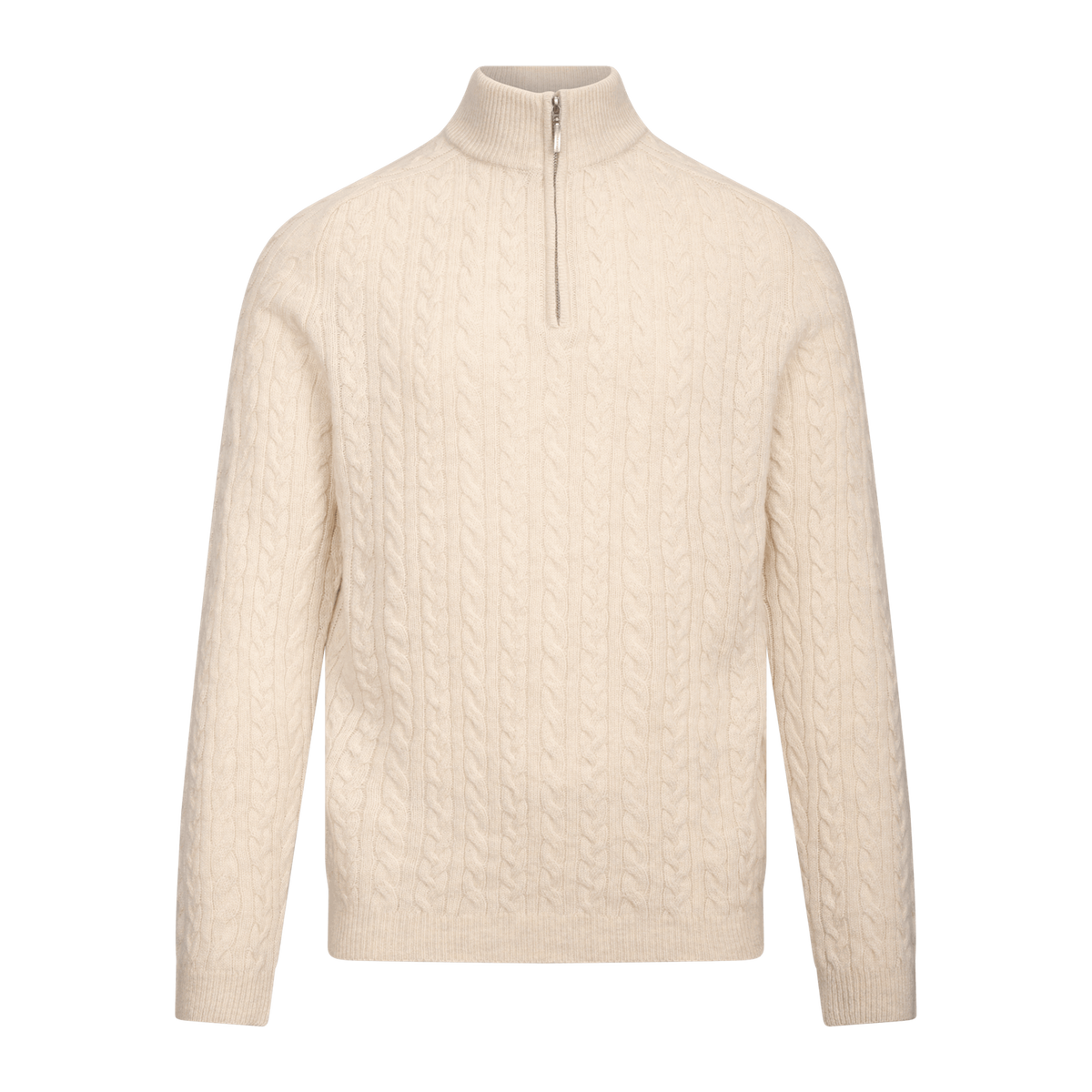 Edward Half-Zip Beige