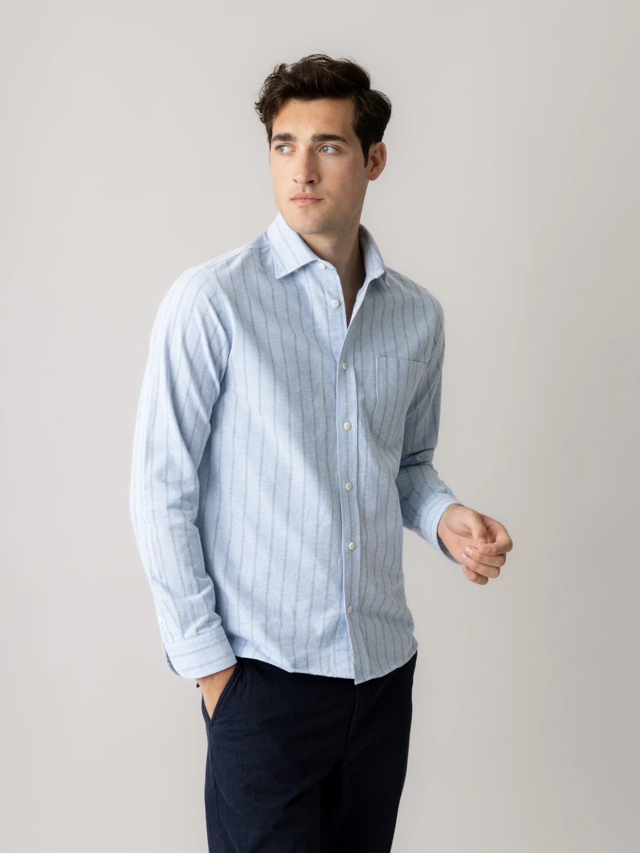Mmgmarco Brush Shirt Light Blue