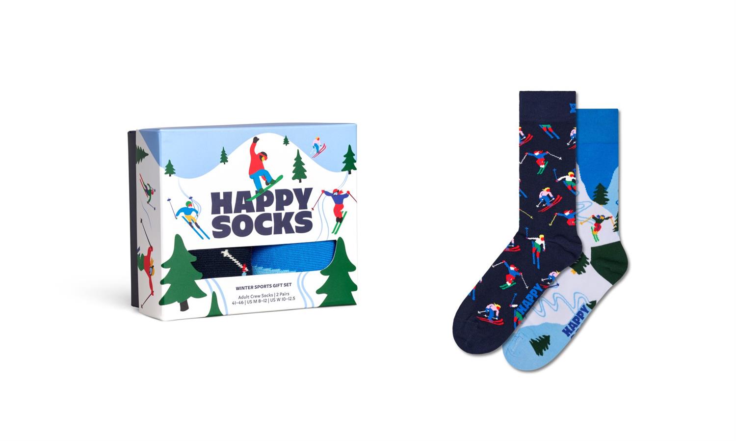 2-Pack Winter Sports Socks Gift Set