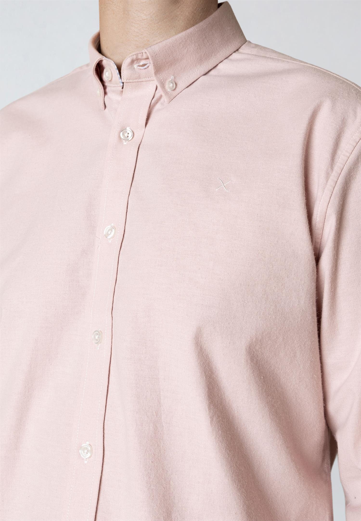 Oxford Stretch Plain L/s Violet Ice