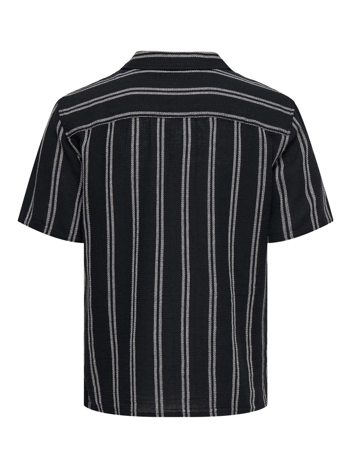 Onstrev Life Reg Stripe Ss Shirt Noos Dark Navy