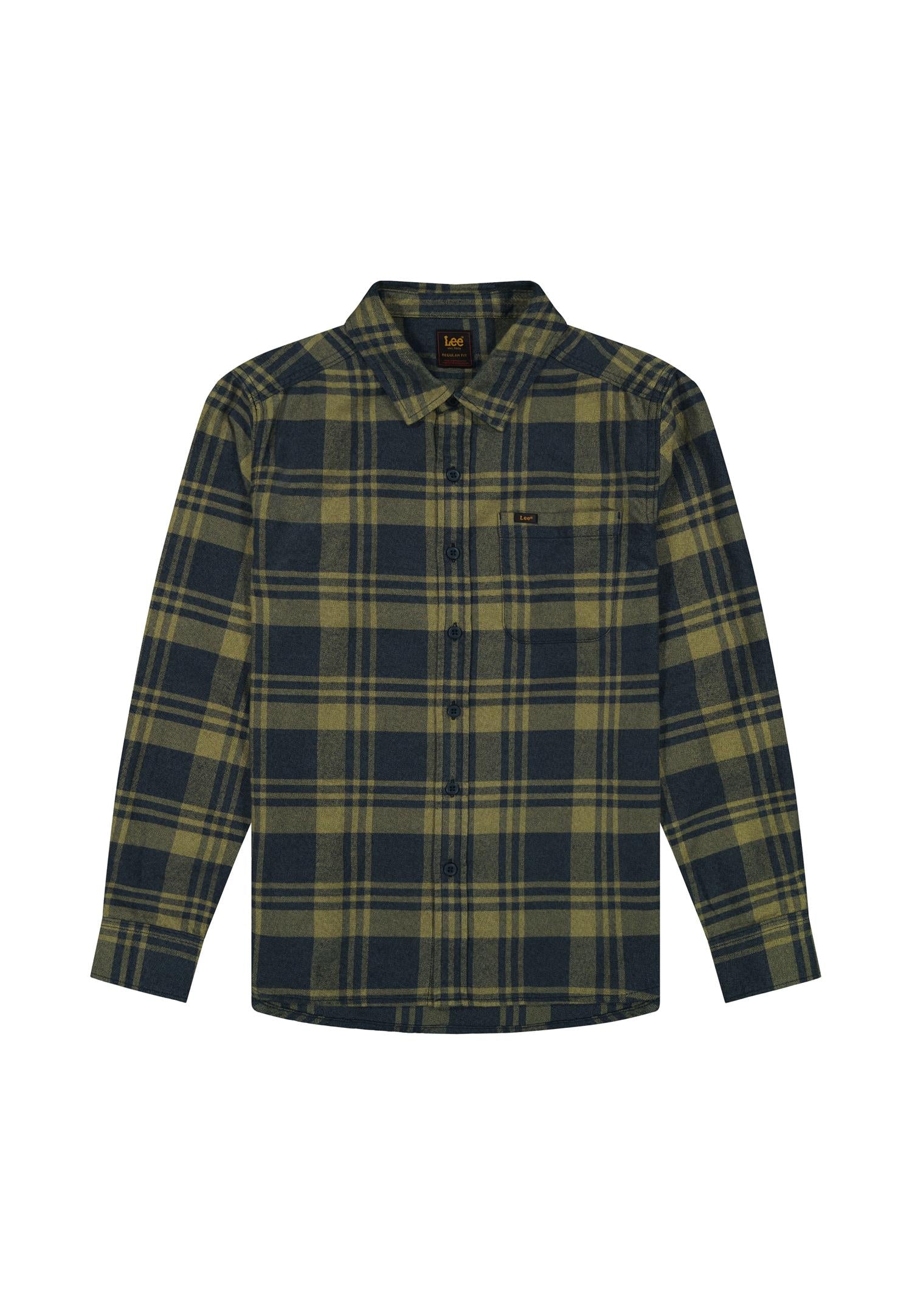 Leesure shirt moss garden jasper Green Check