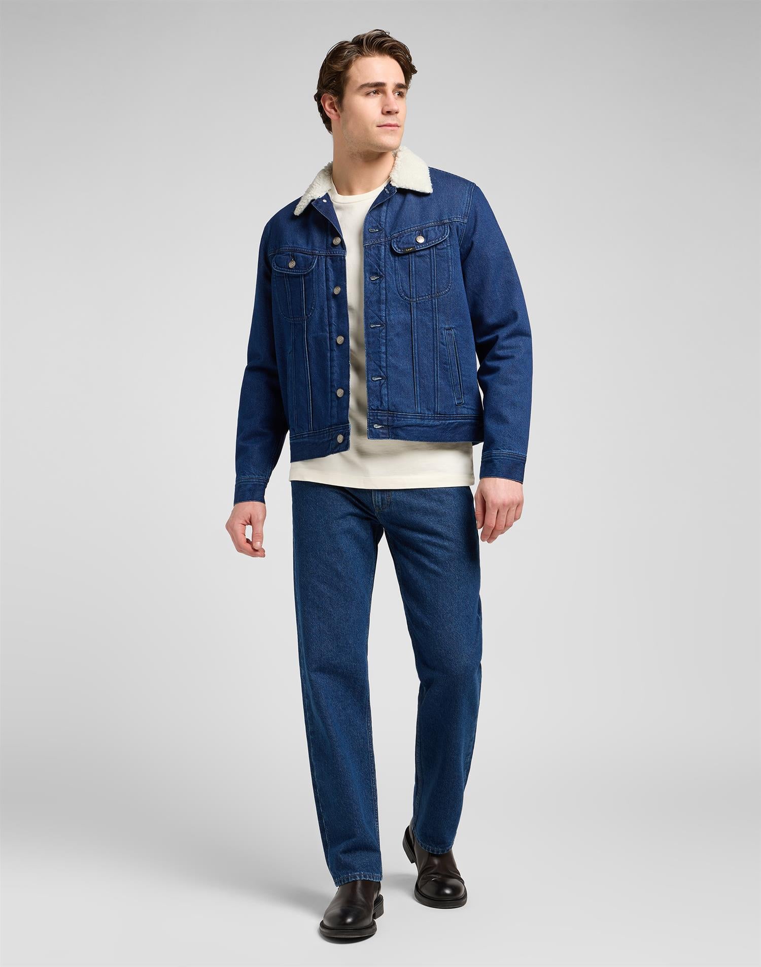 Lee Sherpa jacket Save IT Lt. Blue