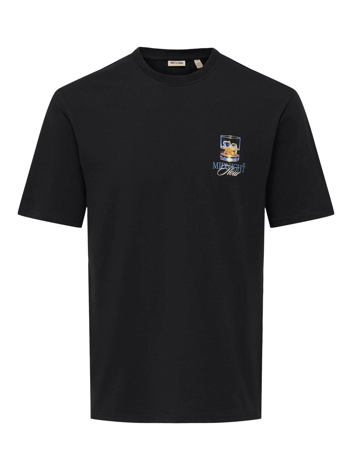 Onsfred Negroni Nights Ss Tee Black Midnight