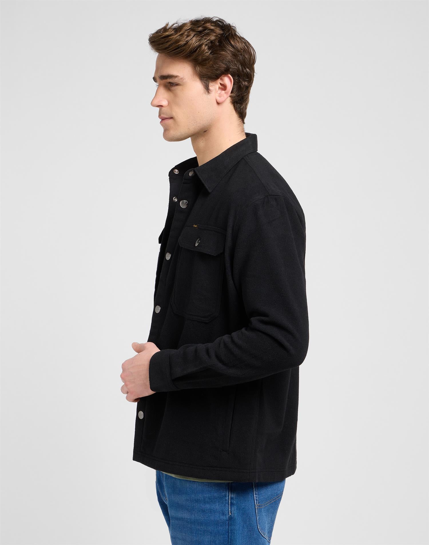 Relaxed Overshirt Unionall Black