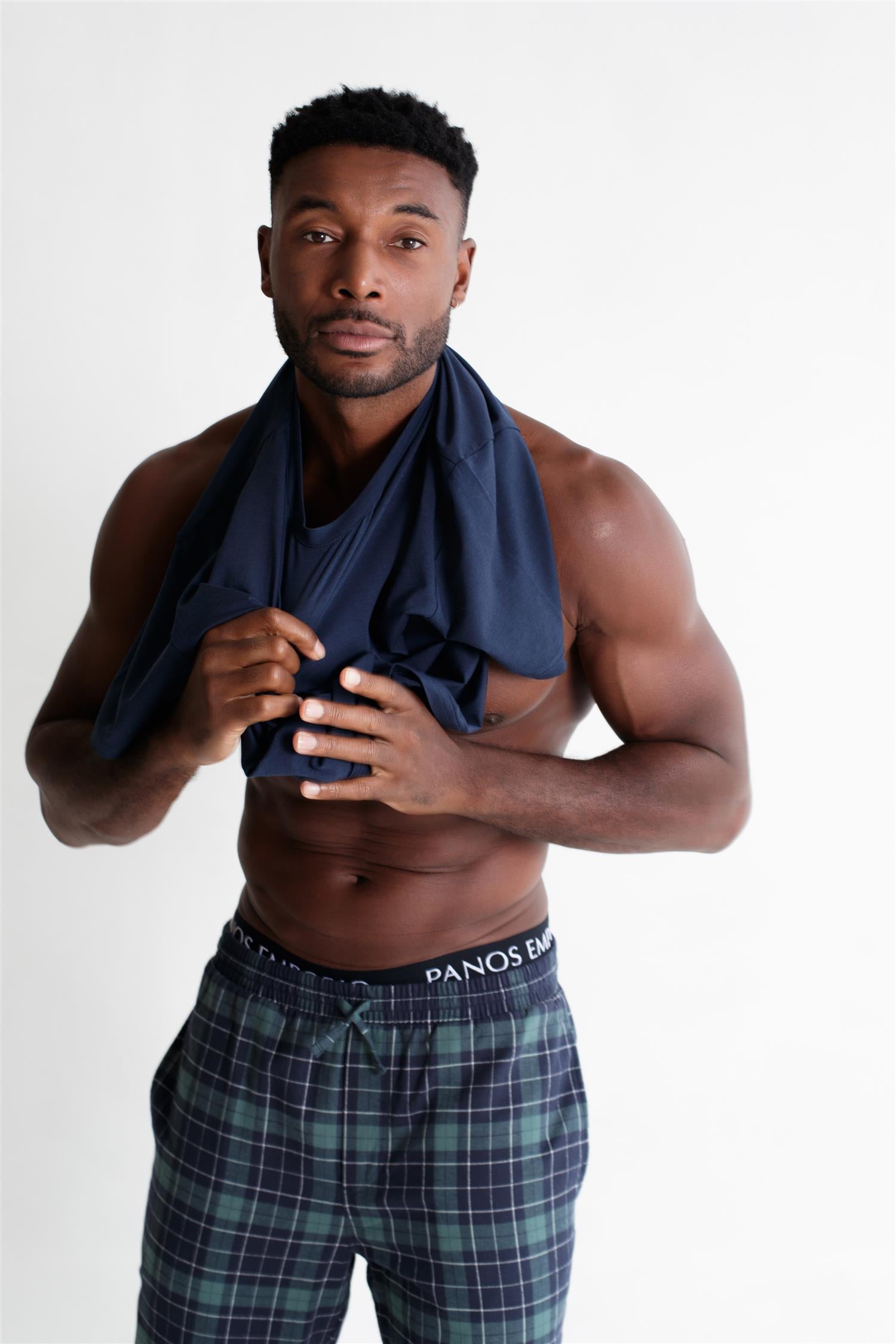 Pj Pant Green Plaid